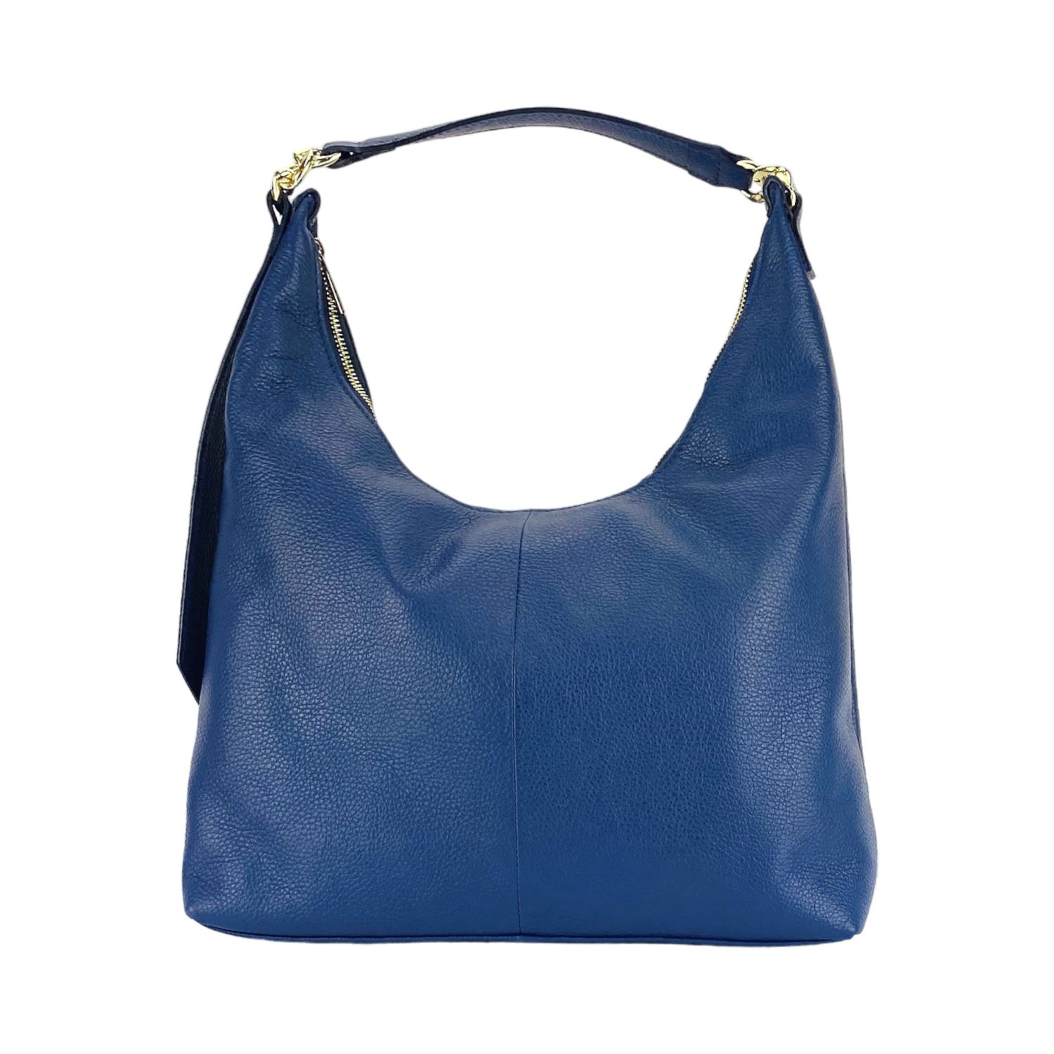 Women's Soft Italian Leather Shoulder Bag — Blue