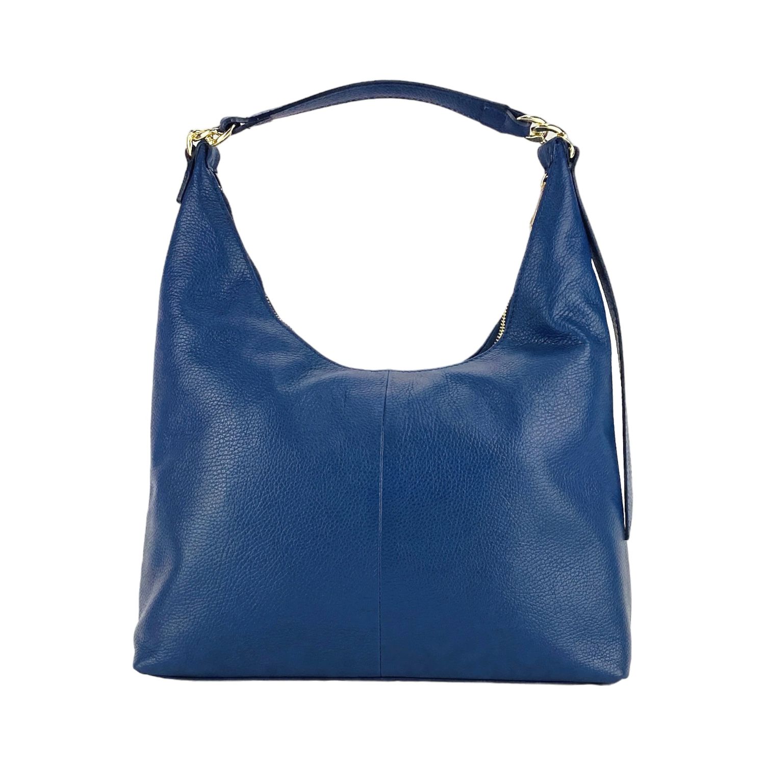 Women's Soft Italian Leather Shoulder Bag — Blue