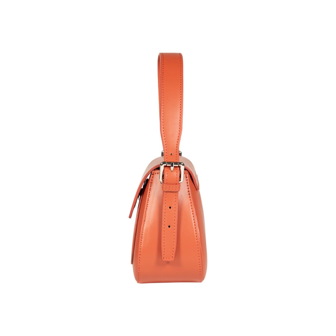 EMMA Italian Leather Flap Shoulder Bag — Paprika