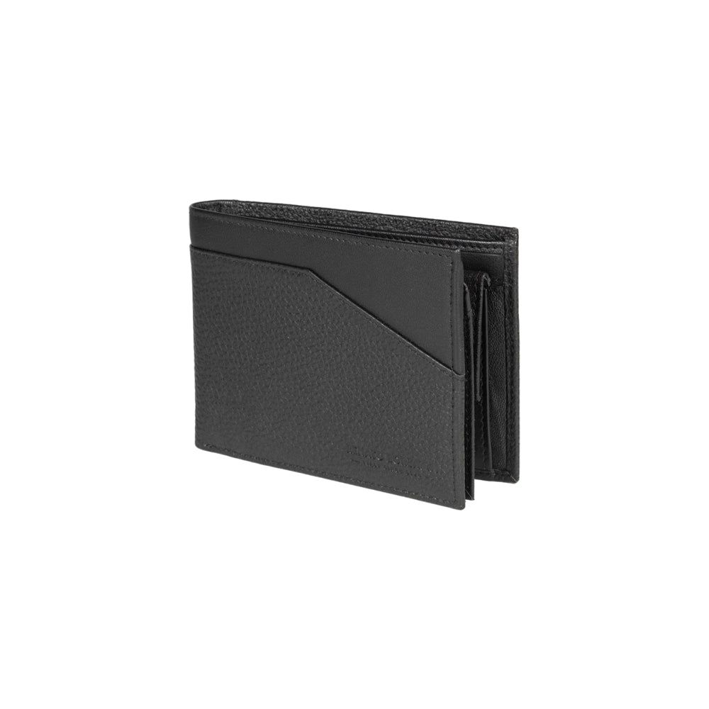 Men's Italian Full-Grain Leather Wallet RFID — Black
